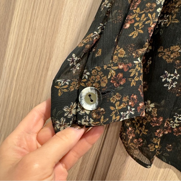 Zara Women’s Printed Long Sleeve Blouse - L - Picture 6 of 8